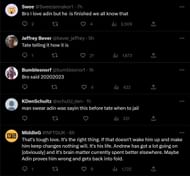 Netizens on Twitter discussing the streamers' interaction (Image via Twitter)